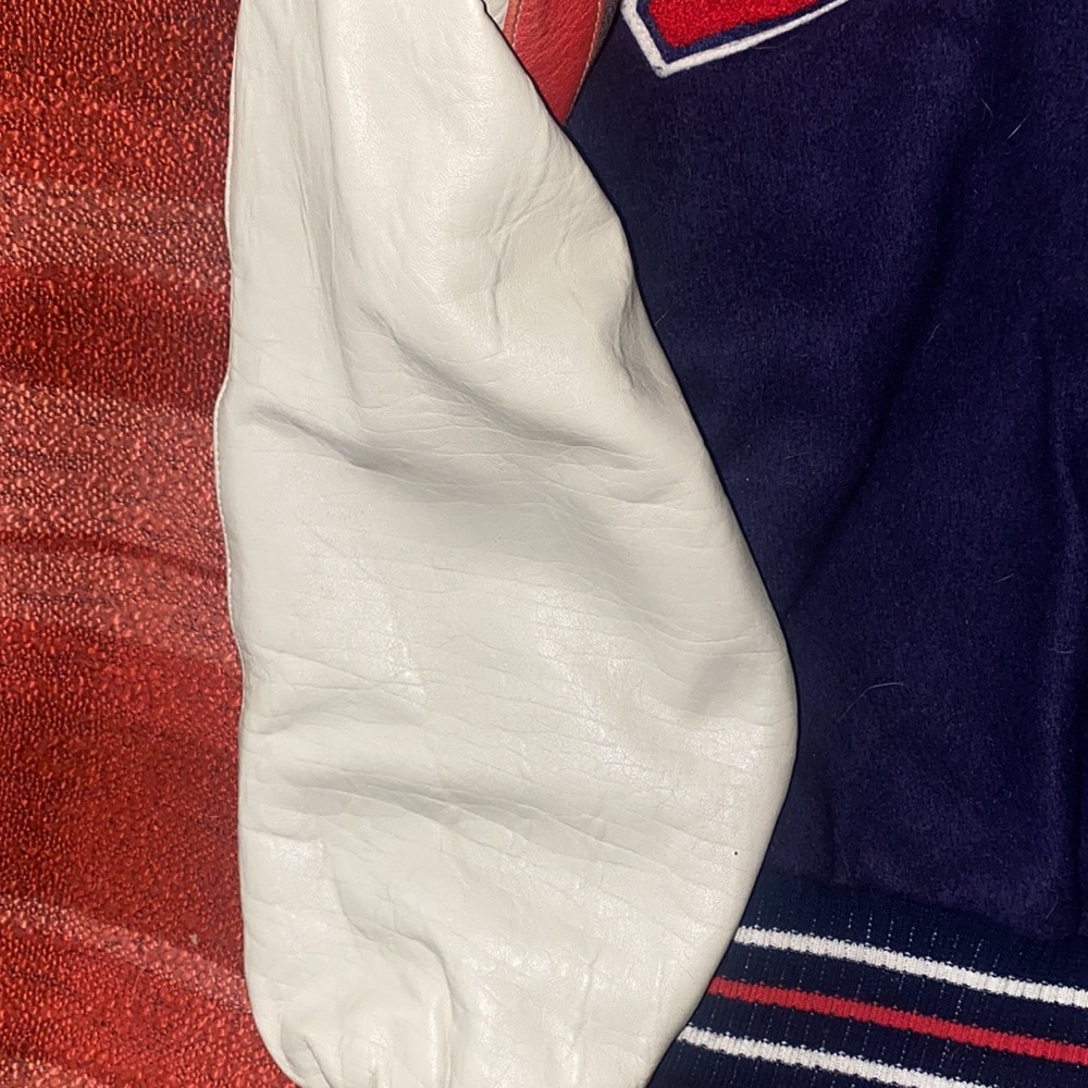 Usa Olympic Training Jacket Size Medium Leather W… - image 5